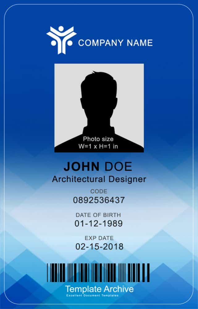free download template id card